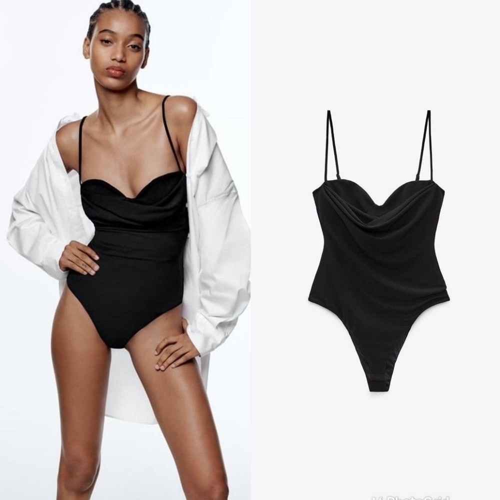 🏵️💚 DRAPED BODYSUIT